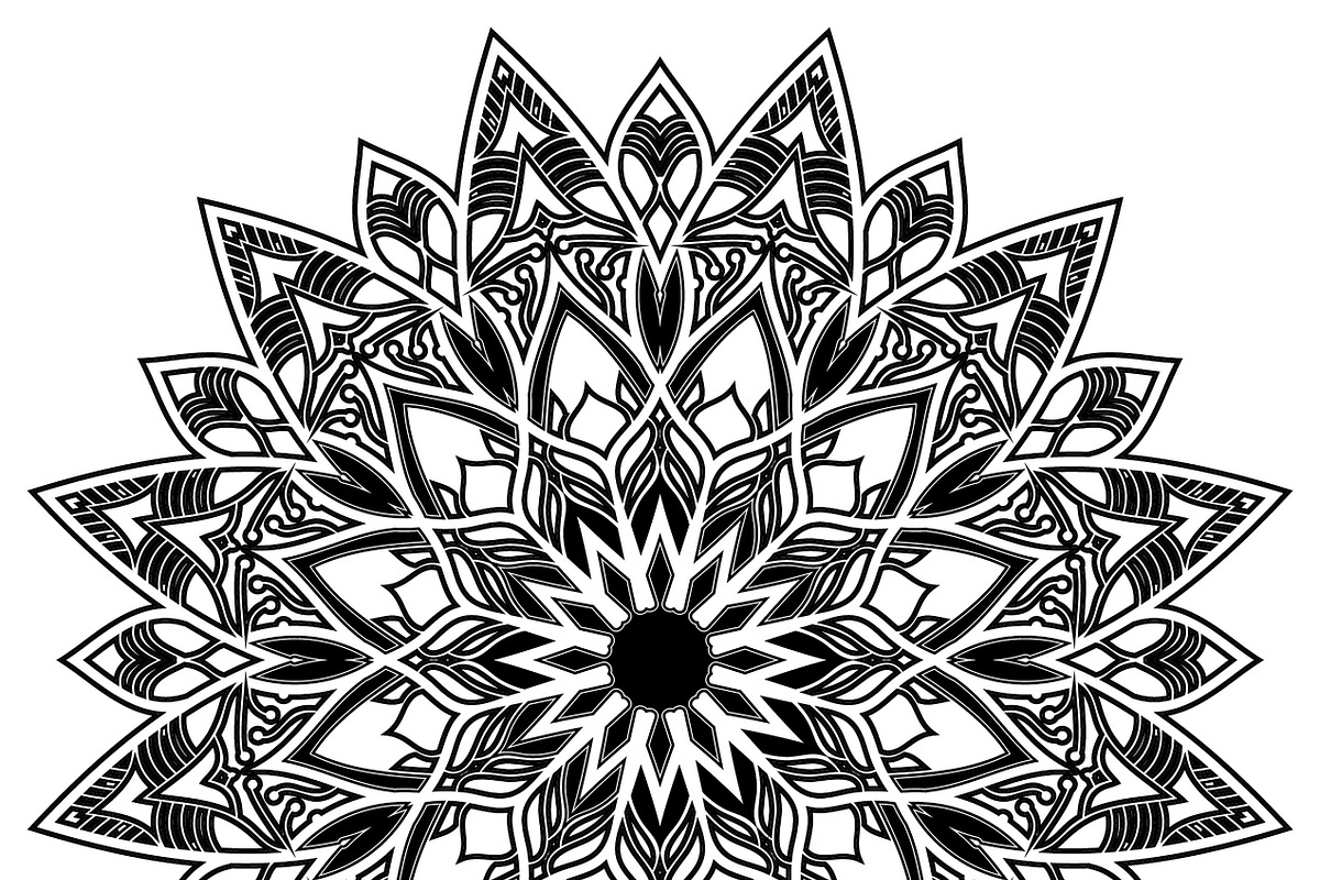 27 mandala vector backgrounds design, a Pattern Graphic by NJ Himel (Photo 6 of 28)