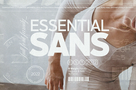 Essential Sans | 16 Font Typeface