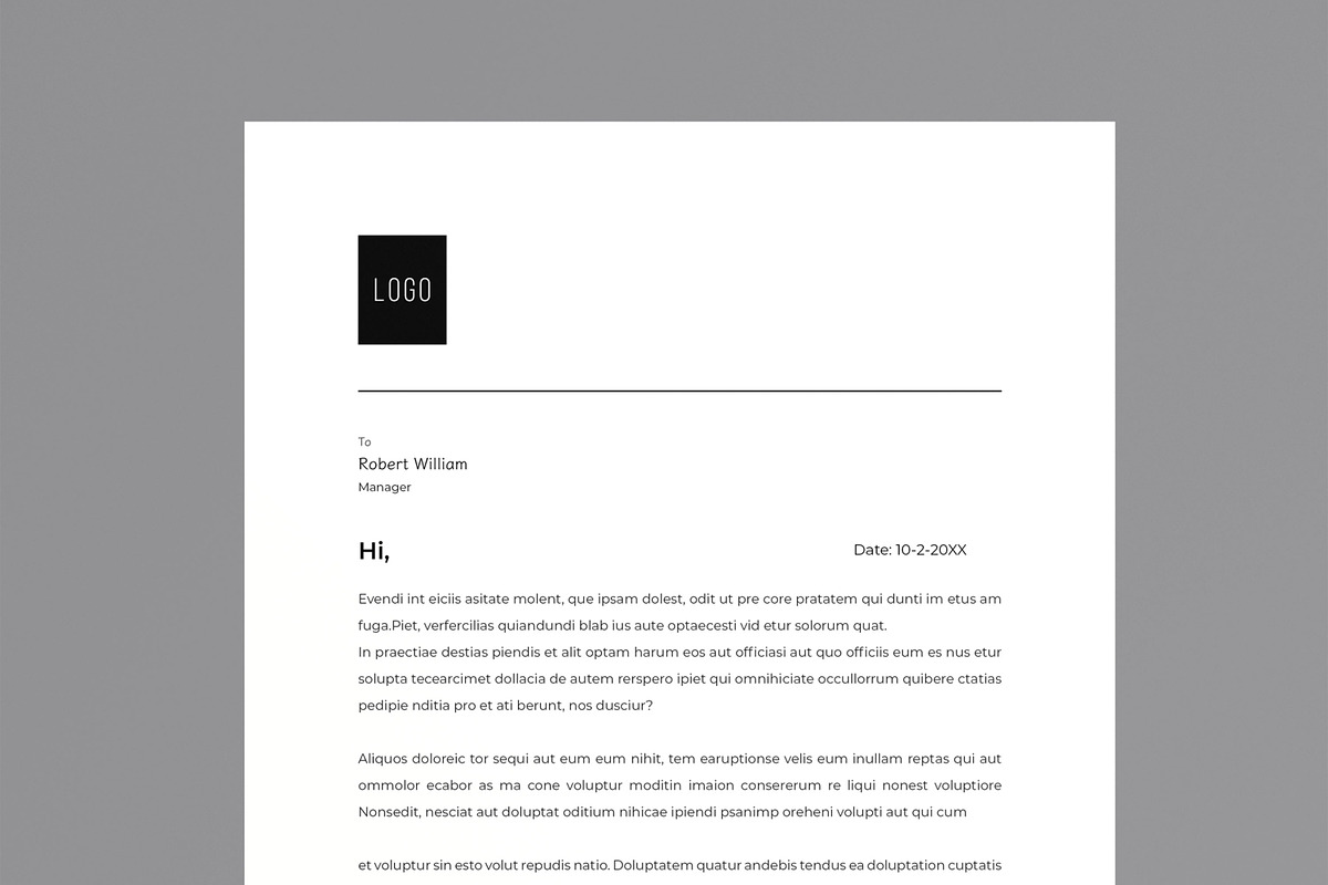 Professional Modern Minimalist, a Stationery Template by MightyDesign (Photo 4 of 8)
