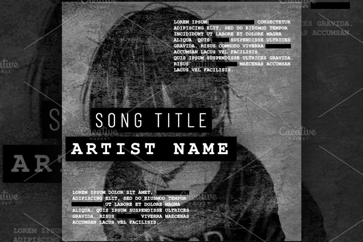 Music / Album Art Cover, a Marketing Template by quinticdesigns