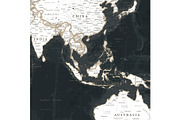 Vector World Map - Large&Detailed, a Decorative Illustration by PorcuPen Works (Thumbnail 4 of 8)