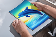 Template, Dolphin, Oceanlife, a Poster Template by Boho Pixel Dust (Thumbnail 6 of 9)