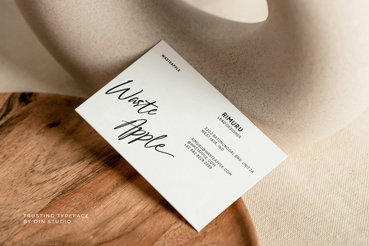 Trusting, a Handwritten Font by din-studio.com (Photo 2 of 11)