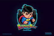 Cartoon Superhero Mascot Logo, a Branding & Logo Template by Kongstones_std (Thumbnail 2 of 5)