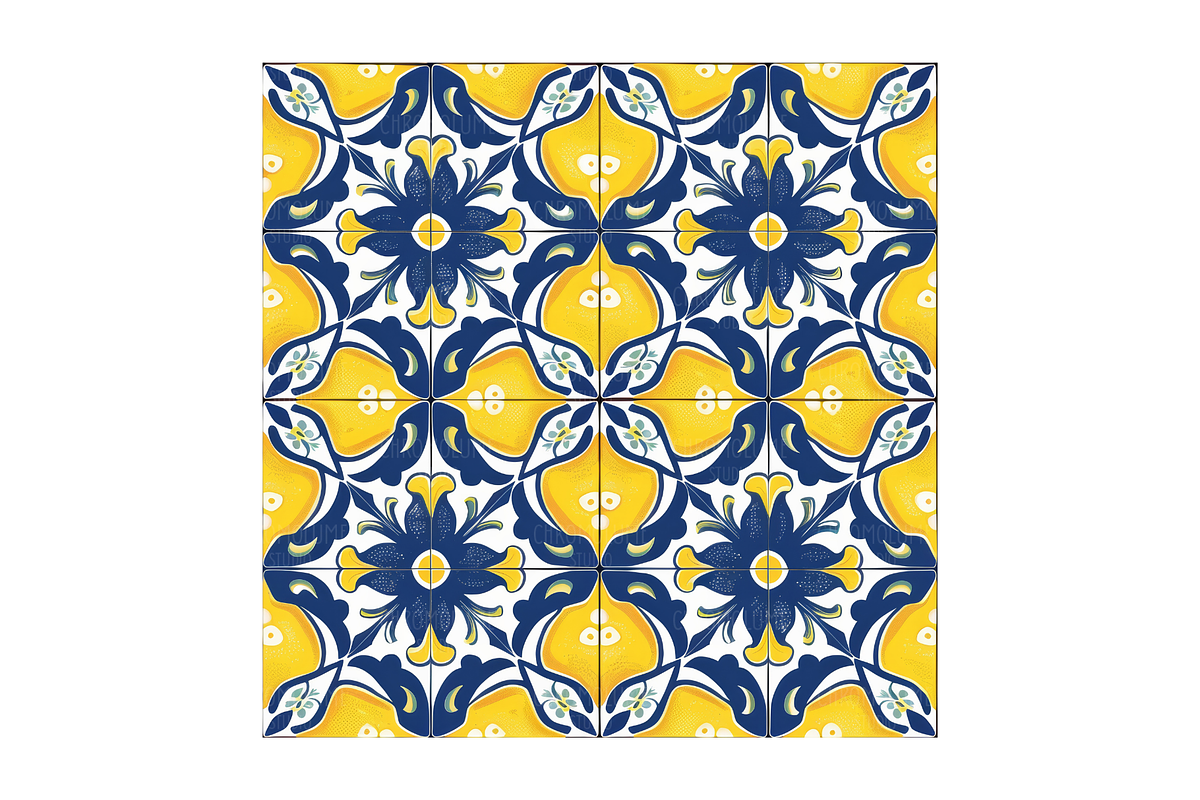 Sicilian Majolica Tile Patterns, a Pattern Graphic by Chromolume Studio (Photo 12 of 28)