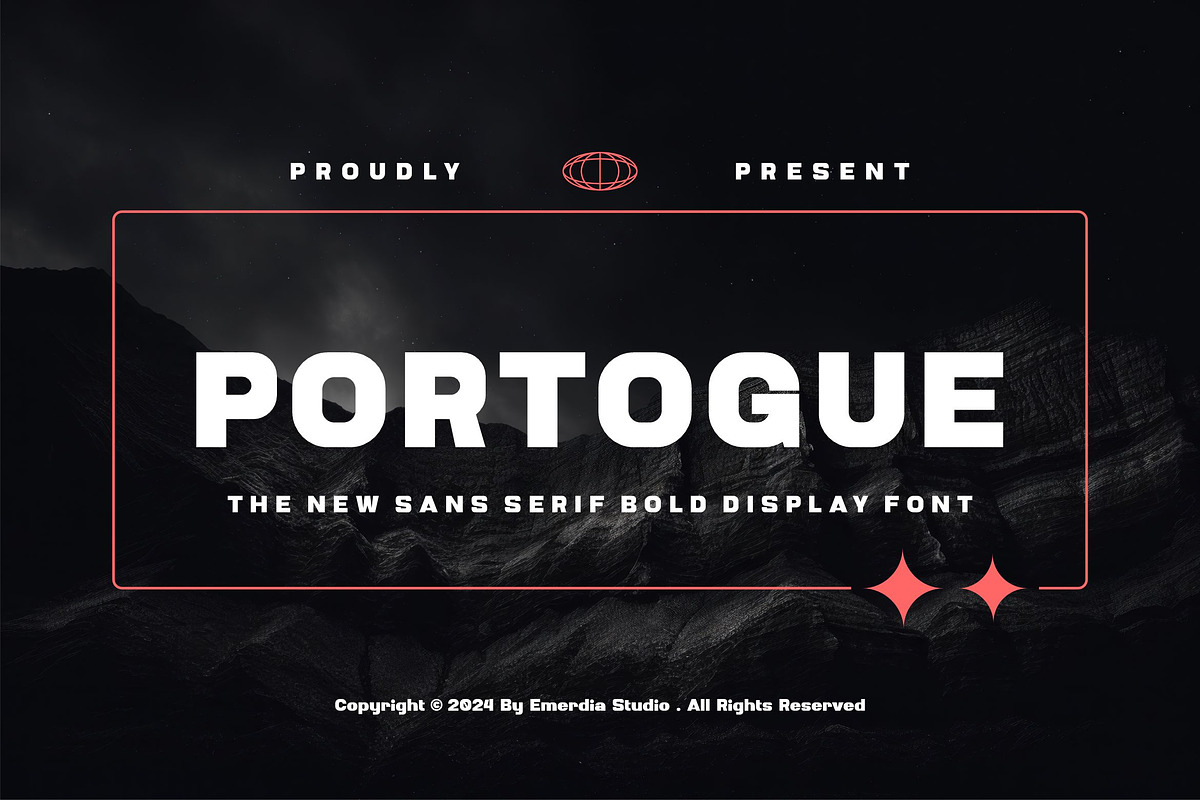 Portogue || Sans Serif Display Font, a Sans Serif Font by Ermedia Studio (Photo 1 of 5)