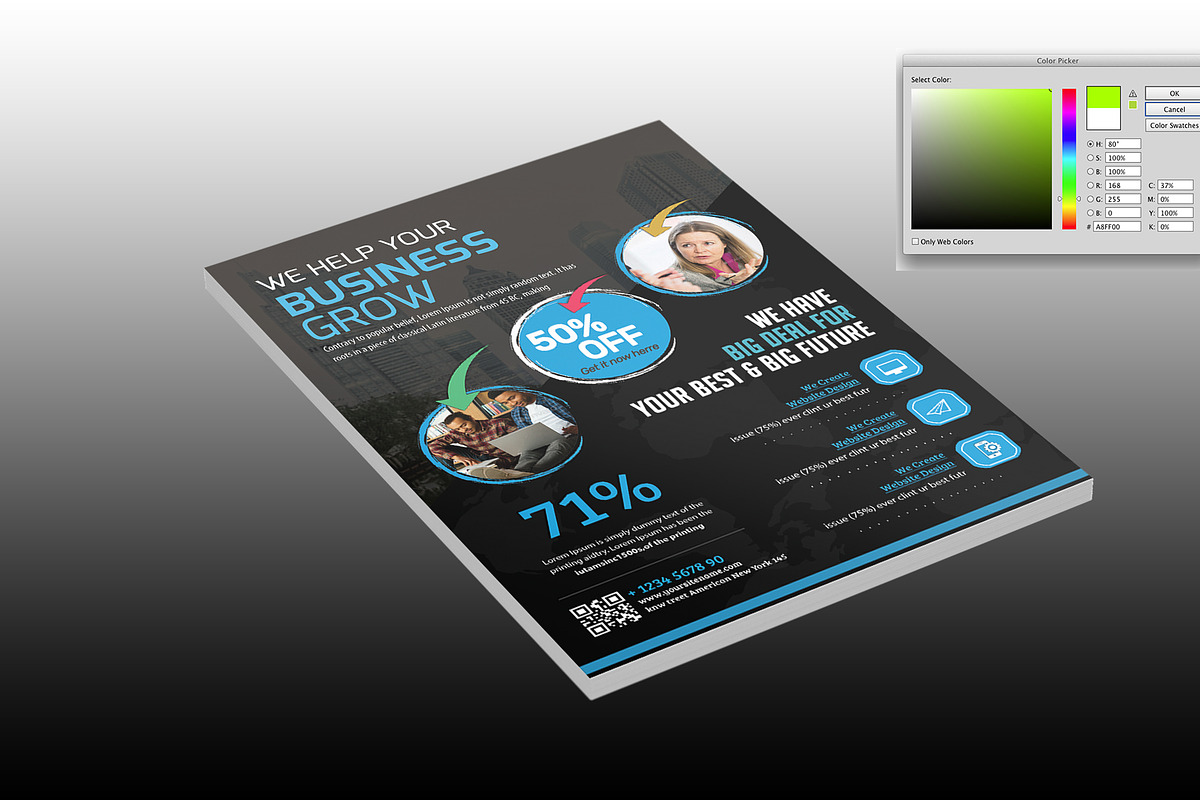 Corporate Business Flyer, a Flyer Template by TheGraphicsWorld (Photo 3 of 3)
