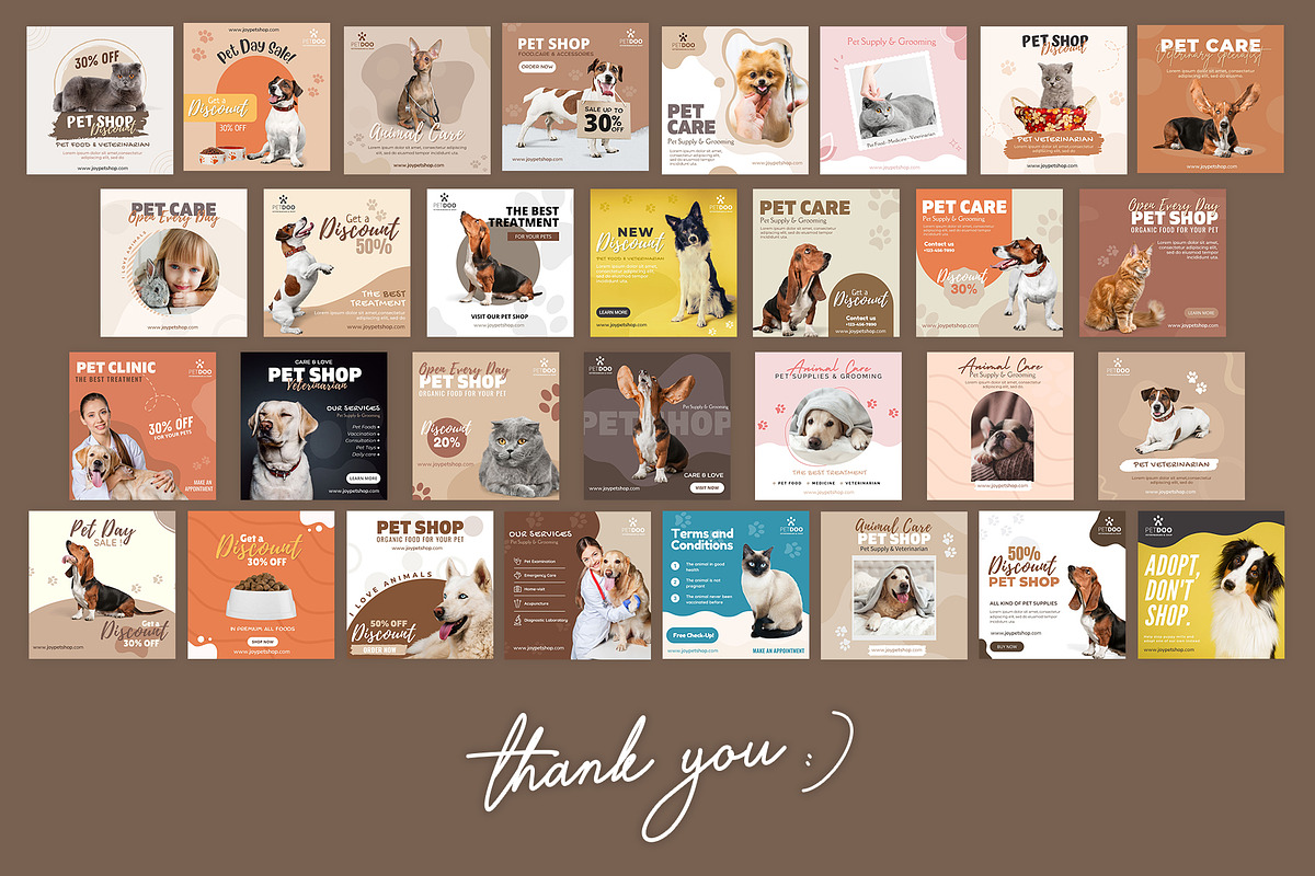 Canva instagram Pets Template, a Social Media Template by illycreative (Photo 6 of 6)