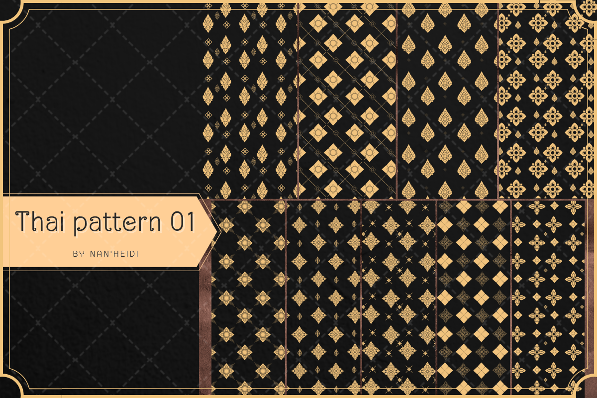 Thai Pattern and texture NHD 01, a Brush Add-On by Nan'Heidi (Photo 5 of 5)