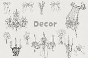 Timeless Romance: Wedding Line Art, a Decorative Illustration by AnnaPolitmerskaja (Thumbnail 4 of 8)
