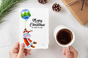 Christmas Greeting Card Template, a Card Template by ElephantArts (Thumbnail 2 of 8)
