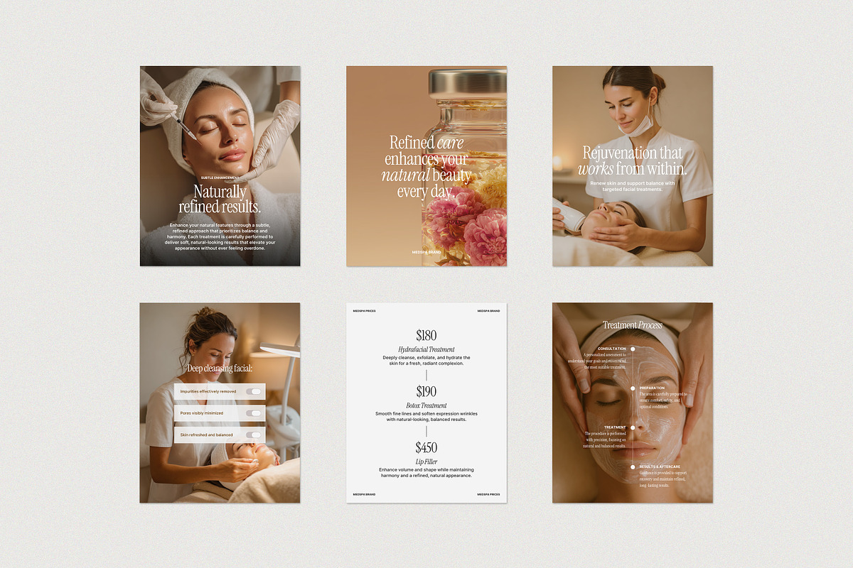 Medpsa and Injector Instagram Kit, a Social Media Template by Wildnun Studio (Photo 4 of 20)