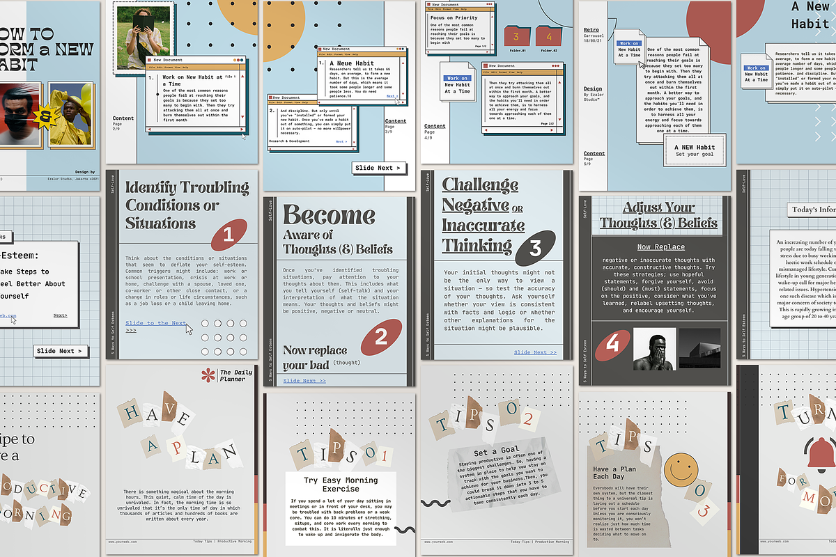 Instagram Carousel Retro CANVA, a Social Media Template by Analogi Studio (Photo 23 of 25)