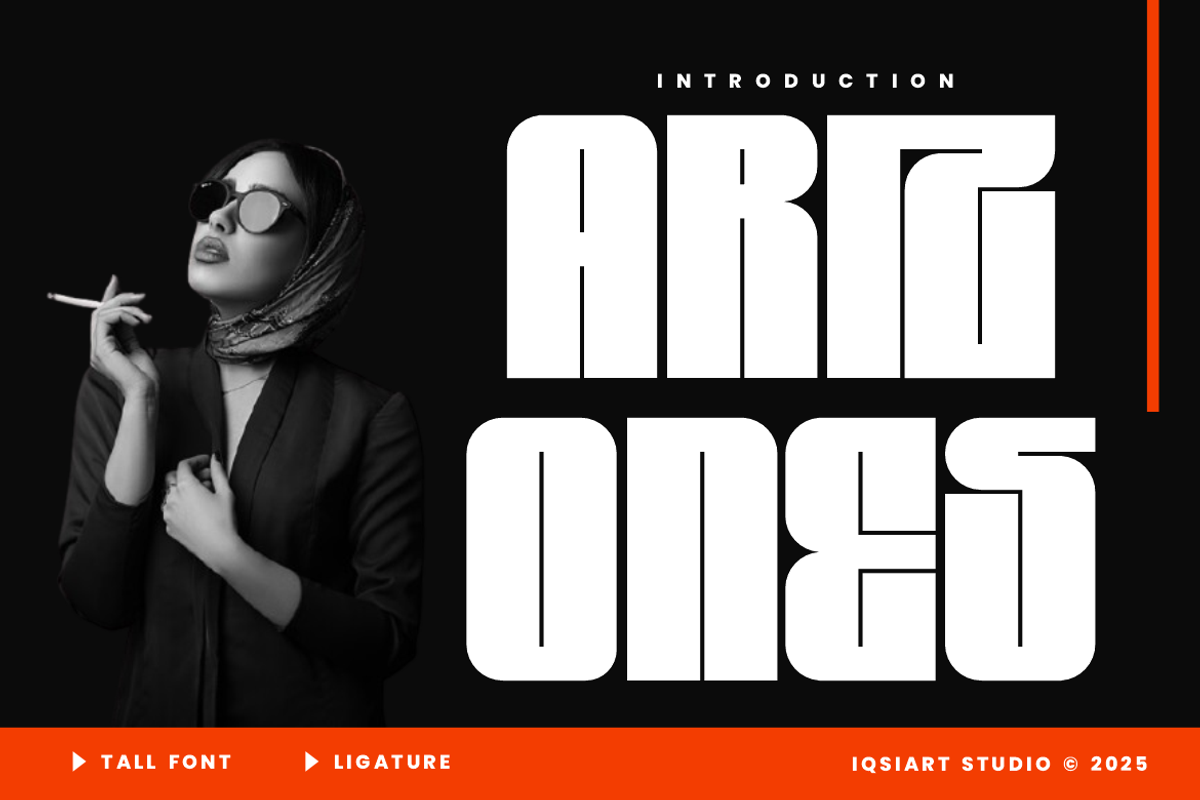 Arizones - Tall Font, a Sans Serif Font by Iqsiart Studio (Photo 1 of 7)