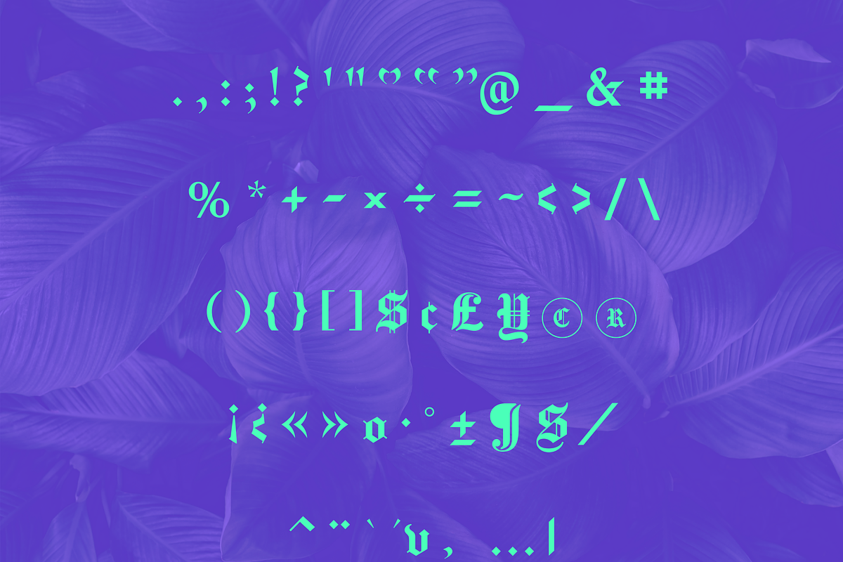 Metur Blackletter Font, a Blackletter Font by Creative Foundry (Photo 7 of 8)