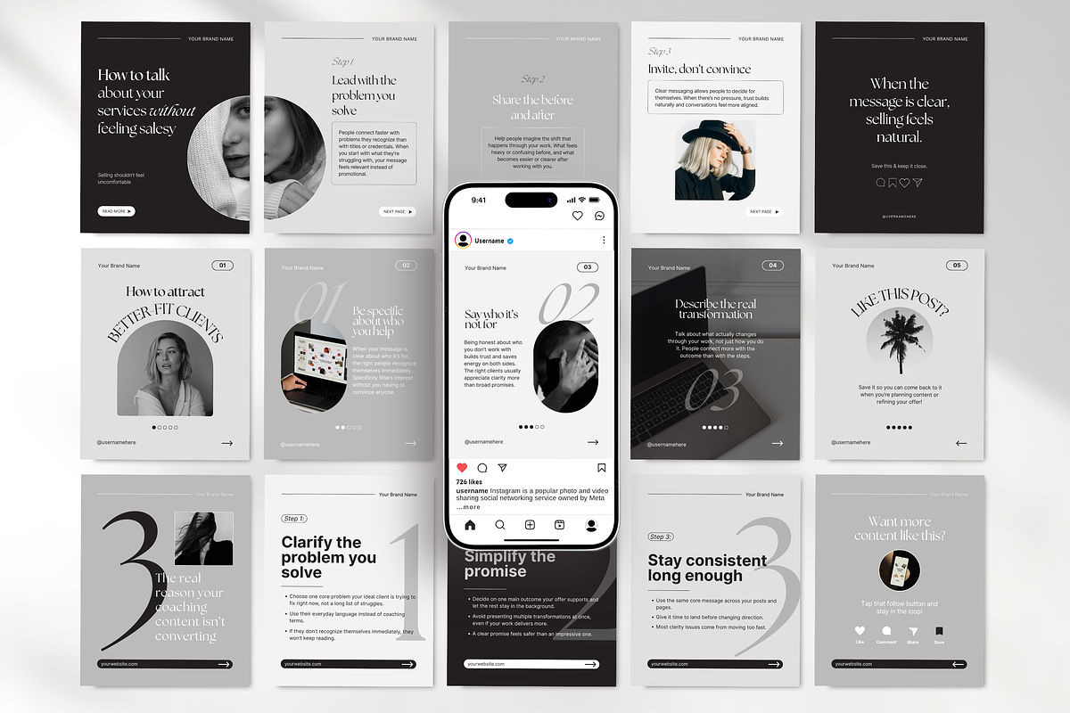 Coach Social Media Branding Bundle, a Social Media Template by DigiPax (Photo 7 of 15)