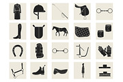 Equestrian icons, an Outline Icon by airdynamic (Thumbnail 4 of 5)
