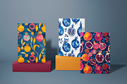 Blue Pomegranates Patterns, a Pattern Graphic by Ninterints (Thumbnail 16 of 19)