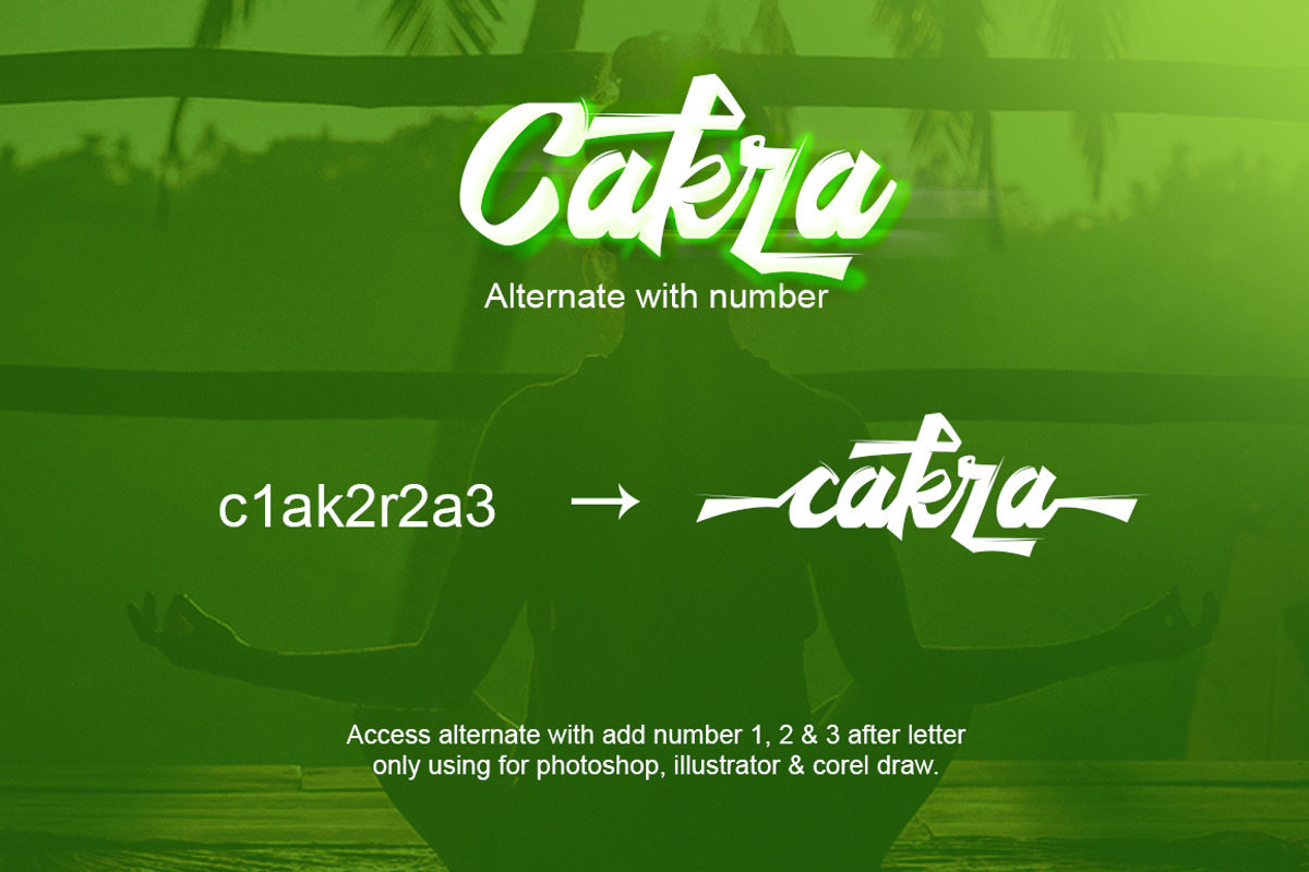 Cakra Script preview 6