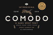 Comodo Font Family + Illustrations, a Sans Serif Font by Craft Supply Co. (Thumbnail 1 of 10)