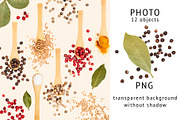 Spice in wooden spoon, an Object Graphic by ifiStudio (Thumbnail 3 of 3)