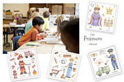 Watercolor Cute Alphabet Professions, an Education Illustration by MayaNavits (Thumbnail 9 of 12)