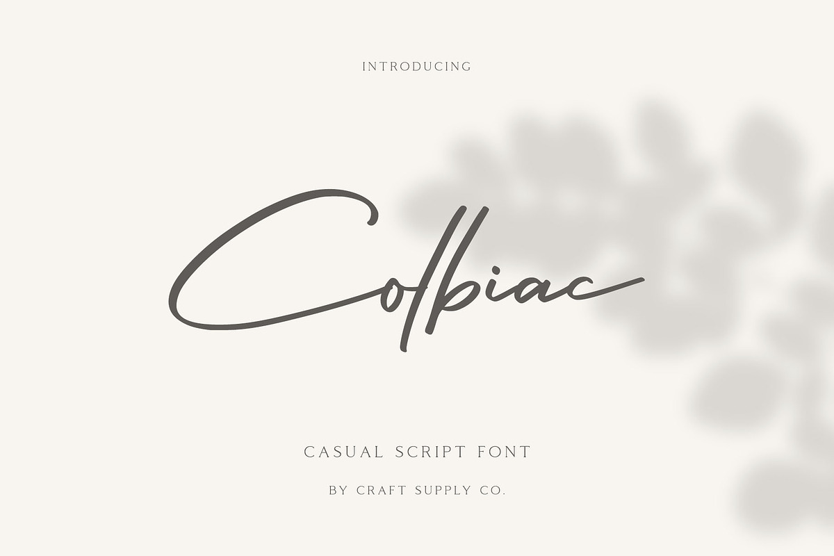 Colbiac - Casual Script Font, a Script Font by Craft Supply Co. (Photo 10 of 10)