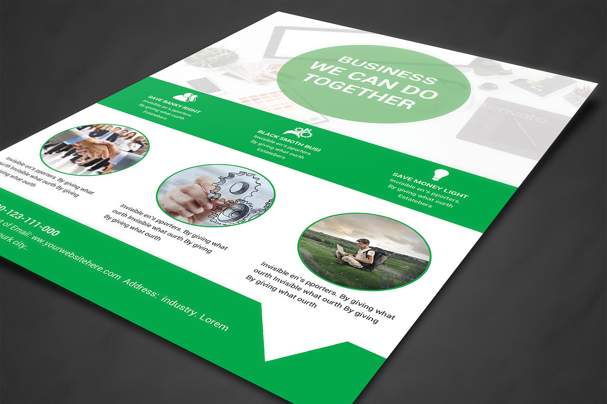 Multipurpose Business Flyers Templat, a Flyer Template by AfzaalGraphics (Photo 2 of 4)