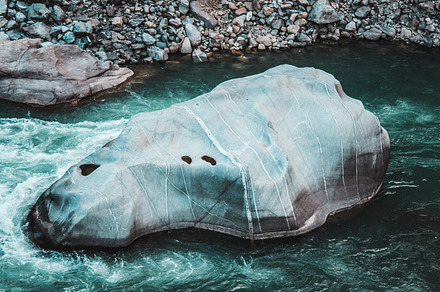 Beautiful shot of the Swat river, a Nature Photo by shahsoft