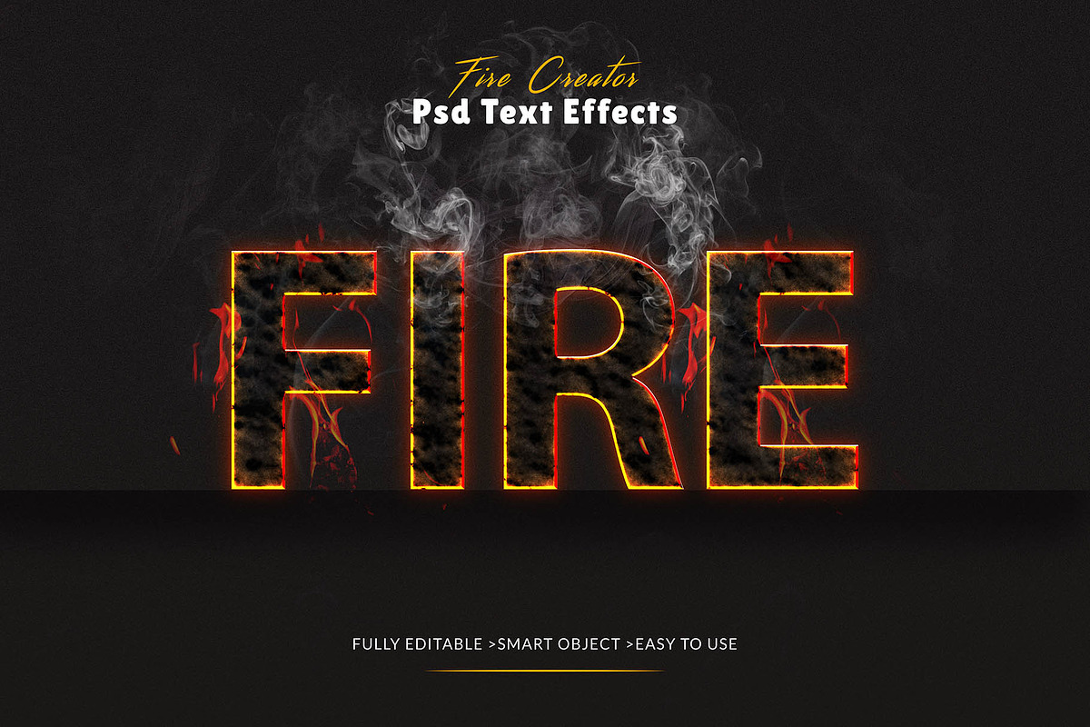 Photoshop Fire Text Effect
