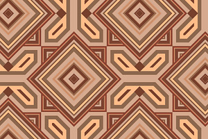 Terracotta Geometric Seamless Repeat