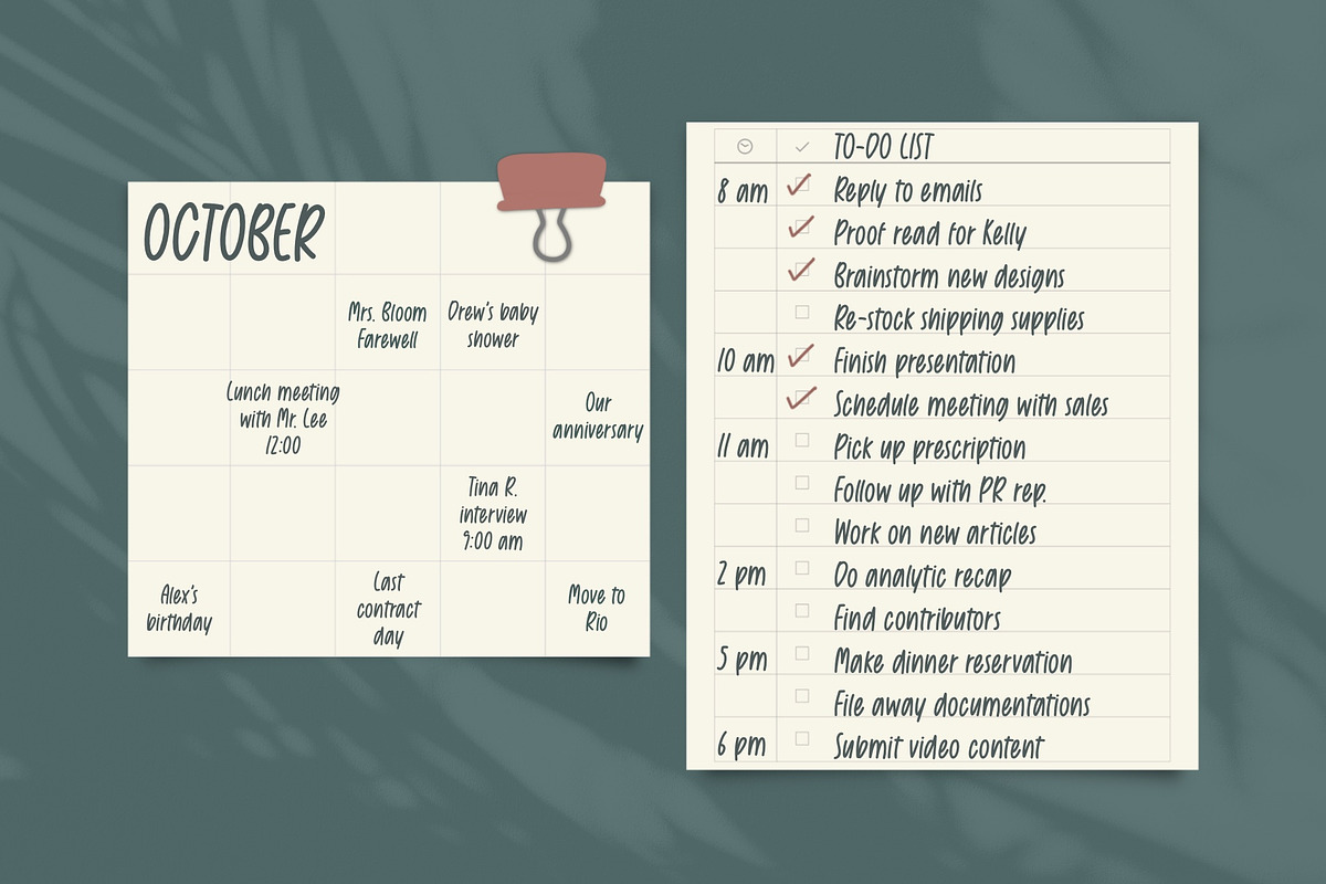 Things Change handwritten font, a Handwritten Font by jyllyco (Photo 4 of 6)