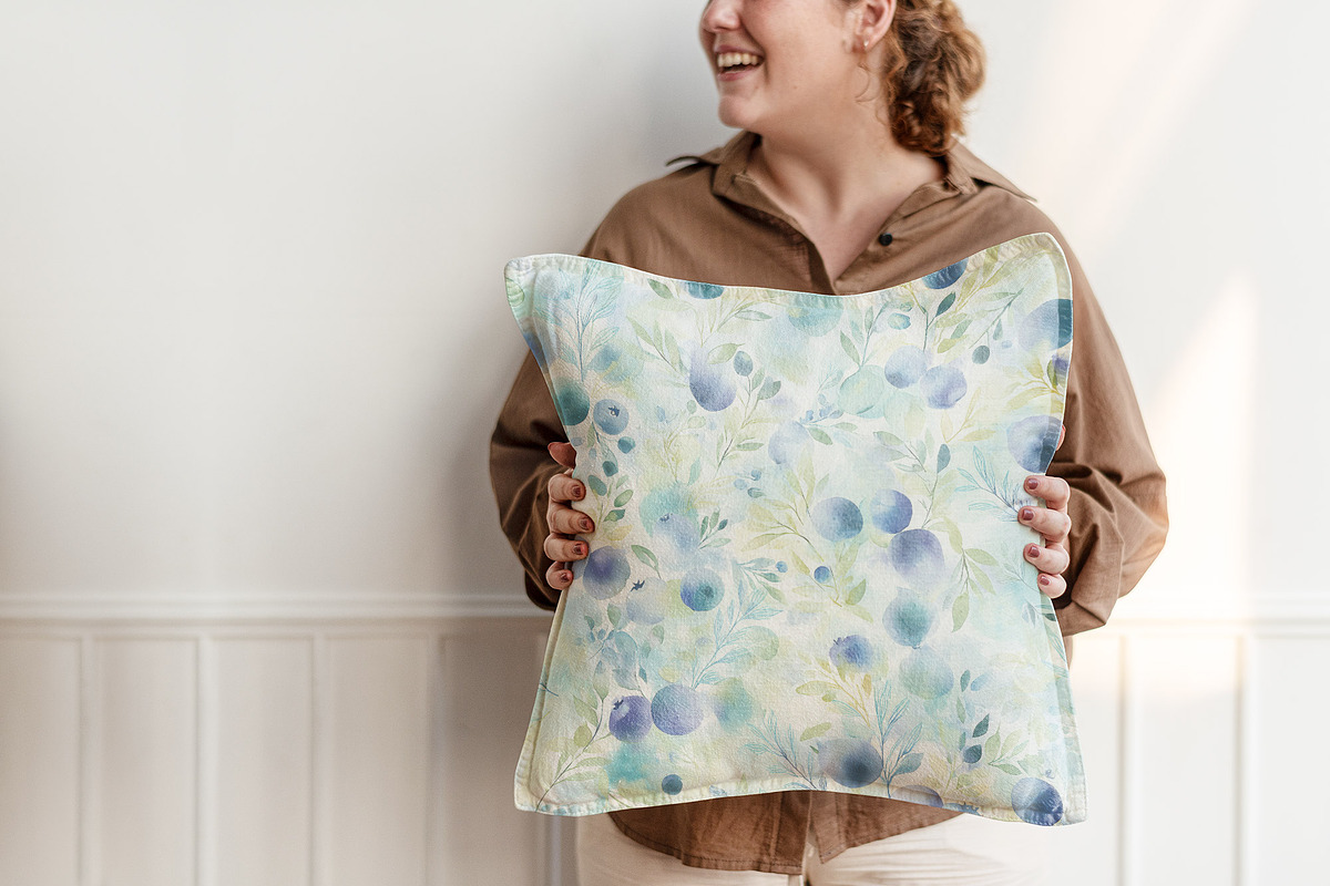 BLUEBERRY Seamless Pattern, a Pattern Graphic by AYAKA Studio Co. (Photo 7 of 9)