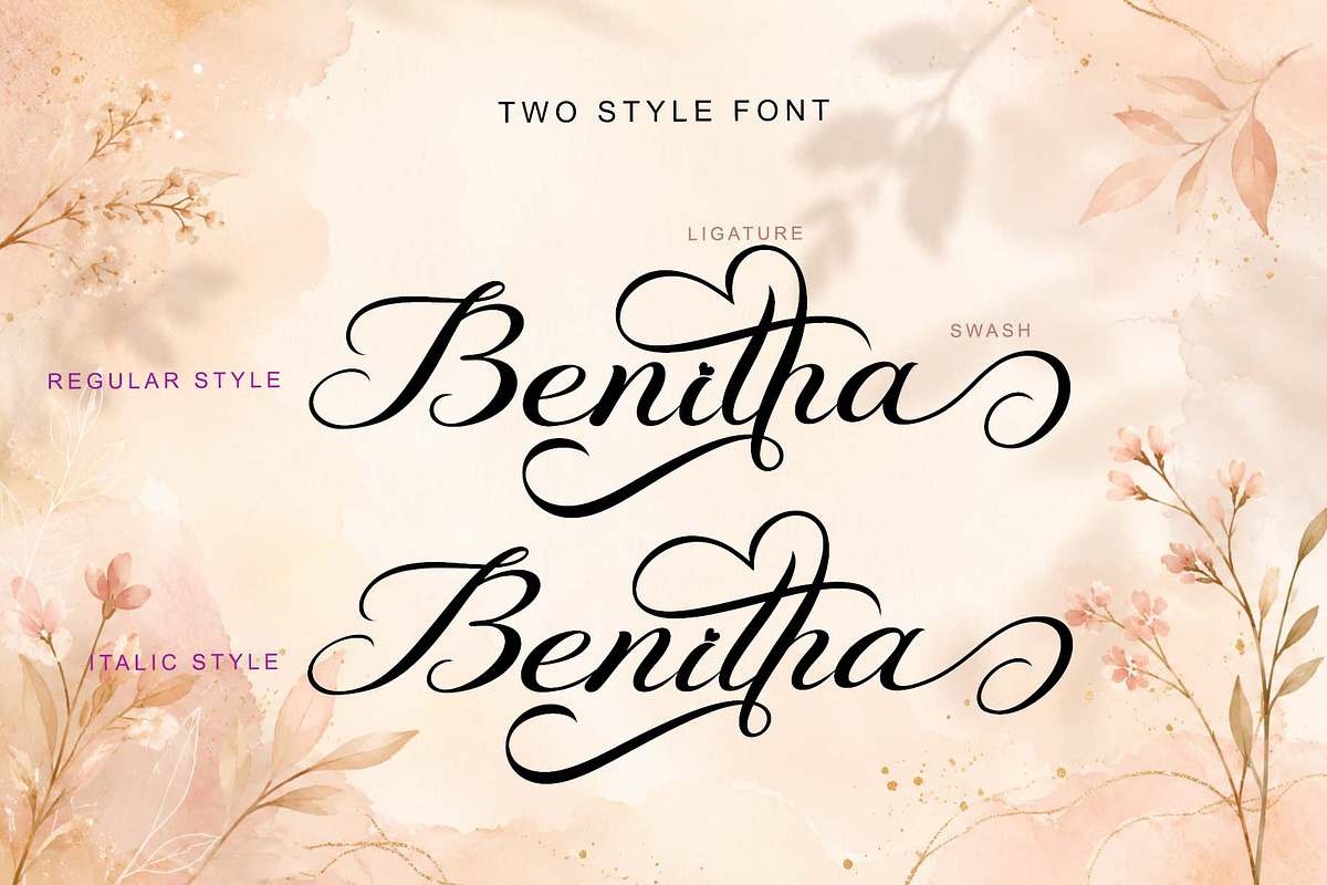 Romantic Amitha, a Handwritten Font by Yoga Letter (Photo 6 of 11)