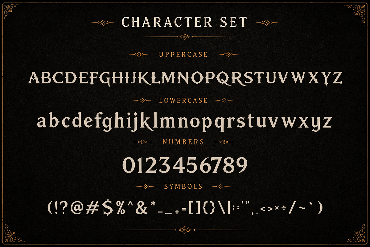 Iron Realm - Medieval Fantasy Font, a Handwritten Font by overlaytemplates (Photo 4 of 5)