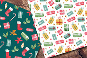 Christmas Watercolor Papers, a Pattern Graphic by LeMagiqueBoutique (Thumbnail 4 of 7)