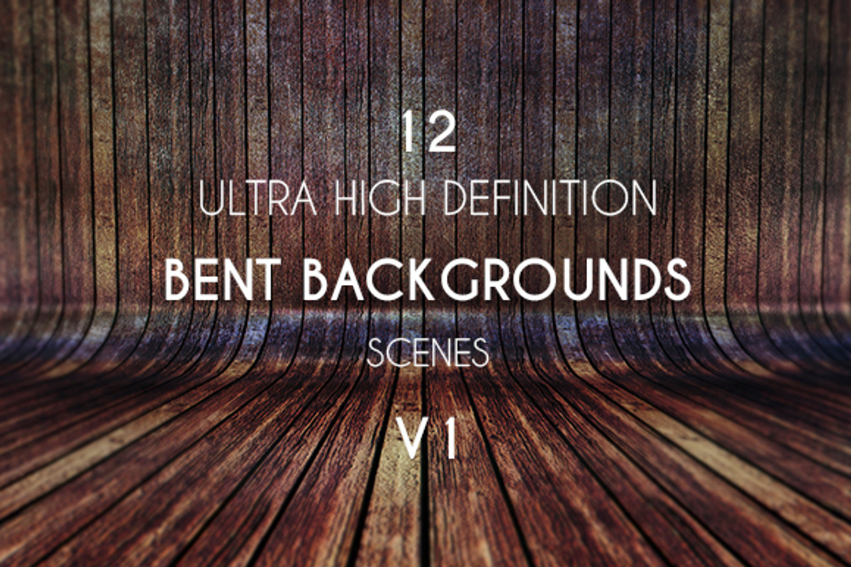12 UHD Bent Background Scenes V1, an Object Graphic by LuisFaus (Photo 1 of 5)
