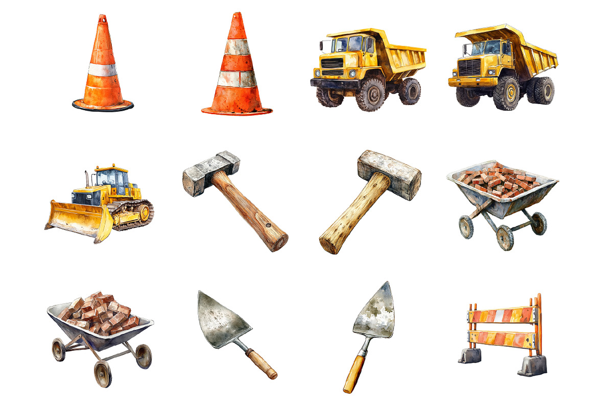 Construction Clipart, an Illustration by Design Market (Photo 2 of 3)