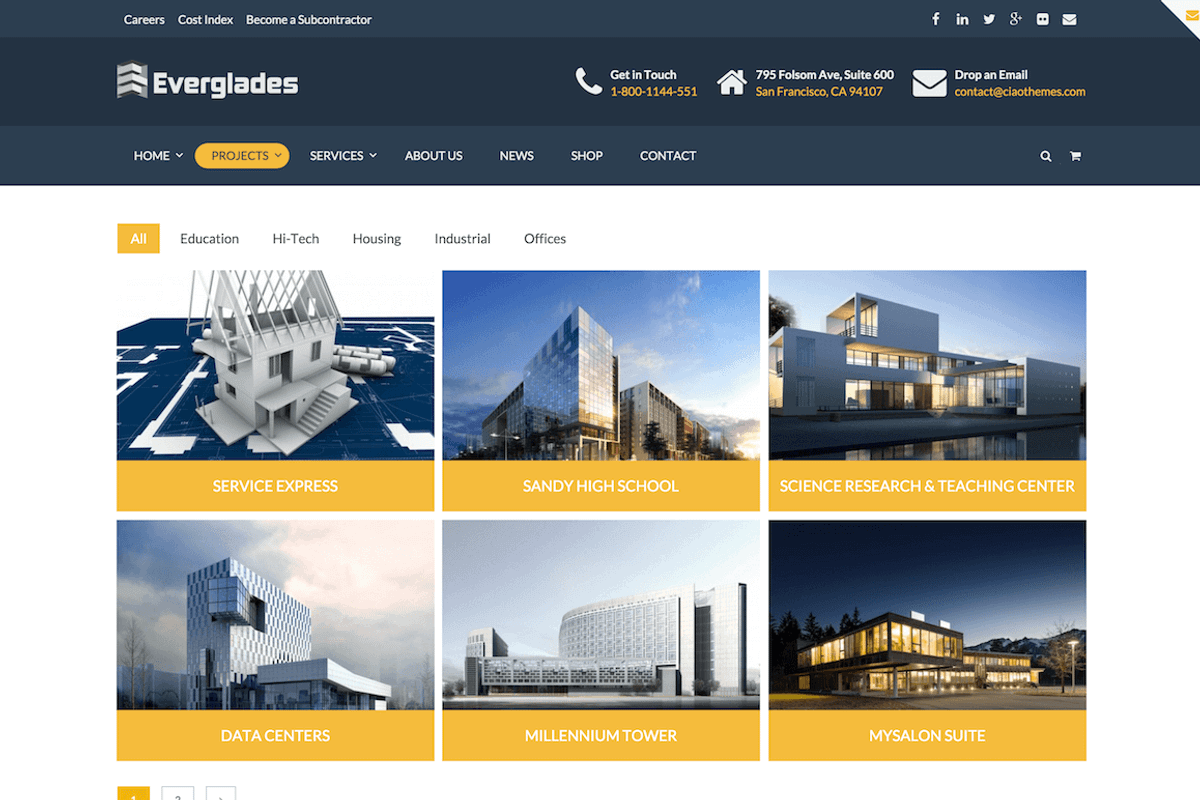 Construction WordPress Theme, a WordPress Template by CIAOThemes (Photo 4 of 5)