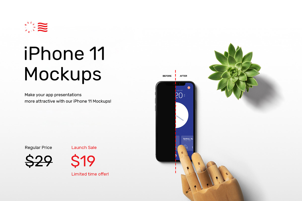 iPhone Mockups Pack, an iPhone Mockup by Mr.Mockup™ (Photo 2 of 13)