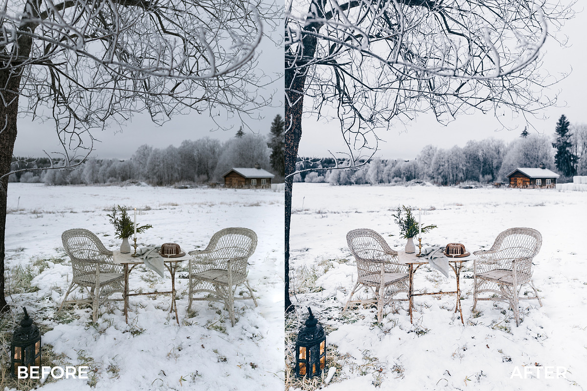 Festive Winter Preset Bundle, an Action Add-On by in between details (Photo 14 of 17)