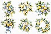 Watercolor Lemon Blossom Clipart, an Illustration by Craft Nest (Thumbnail 4 of 12)