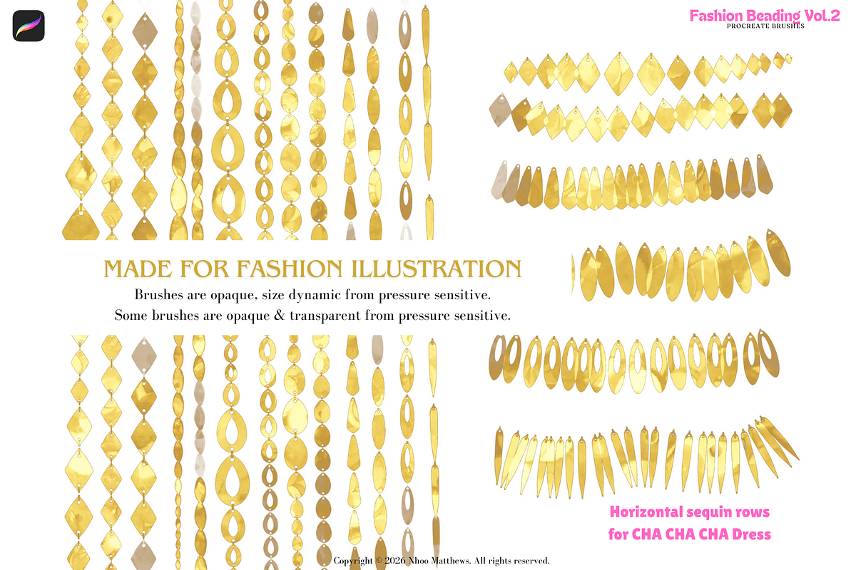 Procreate Brushes Fashion Beading 2, a Brush Add-On by Fashion Workshop Bkk (Photo 12 of 19)