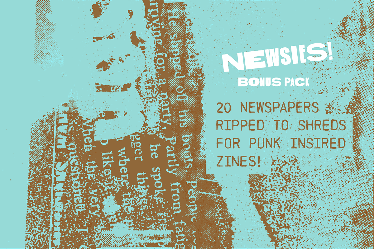 Halftone collage bonus pack Newsies!, a Texture Graphic by Creative Juice Project (Photo 4 of 4)