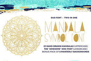 Mandala Symbols Font