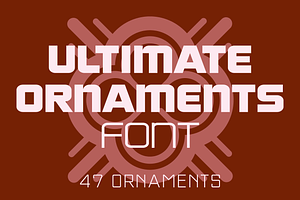 Ultimate Ornaments Font, a Symbol Font by GG Design