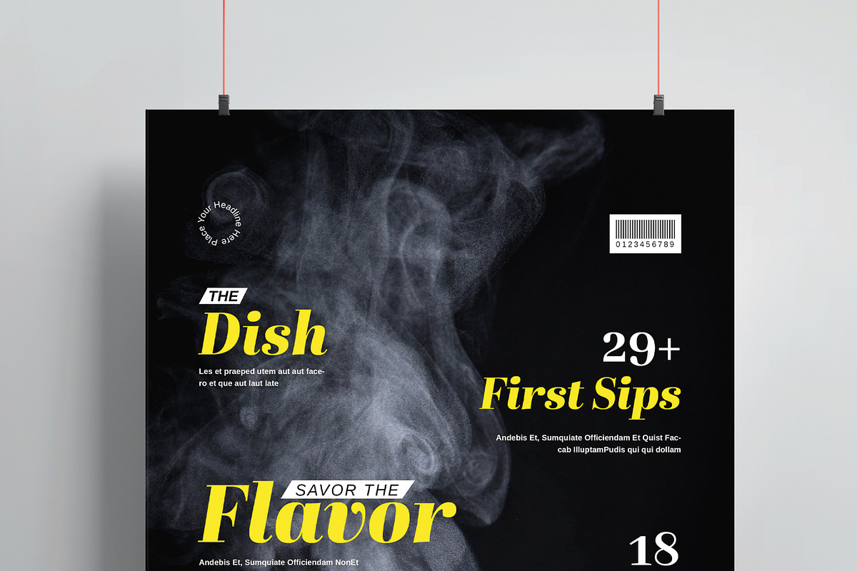 Cooking Food Magazine Cover Layout, a Magazine Template by MightyDesign (Photo 2 of 8)