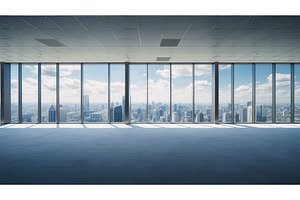 chair empty office background ai, a Business Photo by pikepicture