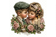 Couple in Love Clipart JPG, a Person Illustration by Memories By Lea (Thumbnail 10 of 19)
