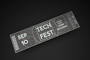 Tech Fest Event Ticket, an Invitation Template by Konakchiev (Thumbnail 2 of 3)